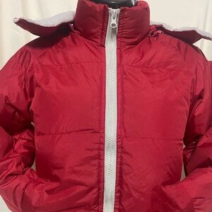 Operation size 5/6 Red and Gray Boys Coat